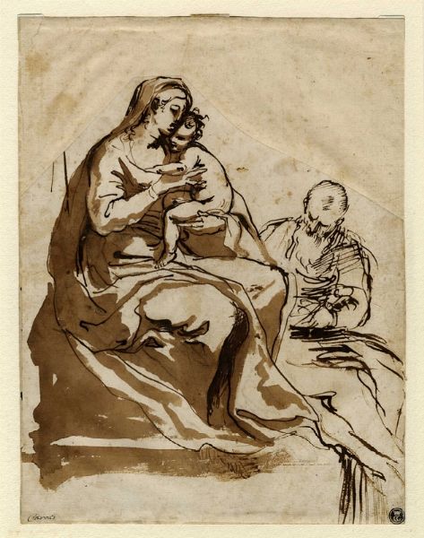 AGOSTINO CARRACCI : Sacra Famiglia.  - Asta Arte Antica, Moderna e Contemporanea [parte I] - Associazione Nazionale - Case d'Asta italiane