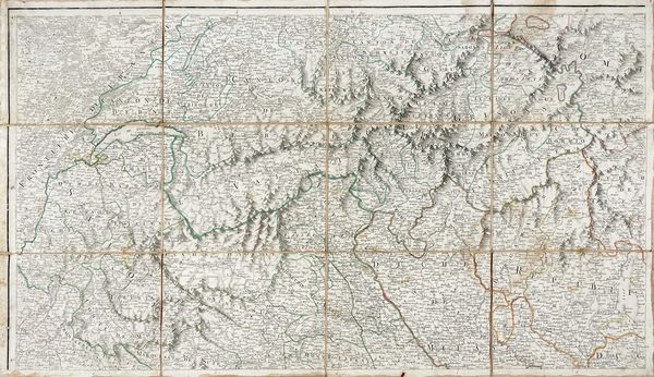 ALEXIS NICOLAS CHAUCHARD : Carte de la partie septentrionale de l?Italie Par M. Cauchard Capitaine d'Infanterie et Ingnieur Militaire Revue et Augmente Par Dezauche Gographe.  - Asta Arte Antica, Moderna e Contemporanea [parte I] - Associazione Nazionale - Case d'Asta italiane