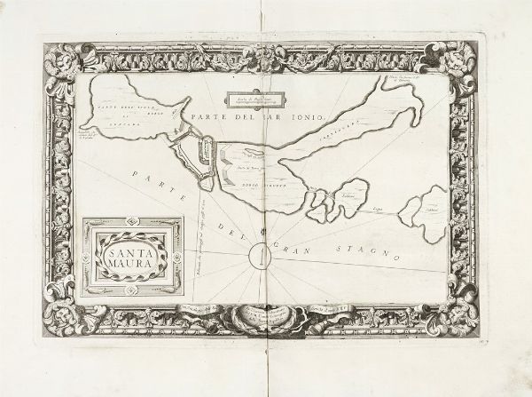 Vincenzo Maria Coronelli : Santa Maura.  - Asta Arte Antica, Moderna e Contemporanea [parte I] - Associazione Nazionale - Case d'Asta italiane