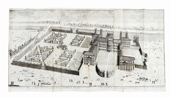 MARC'ANTONIO DAL RE : Ville di Delizia o Siano Palaggi Camparecci nello Stato di Milano Divise in Sei Tomi Con espressevi le Piante, e diverse Vedute delle medesime Incise e stampate da Marc'Antonio Dal Re bolognese. Tomo Primo.  - Asta Arte Antica, Moderna e Contemporanea [parte I] - Associazione Nazionale - Case d'Asta italiane