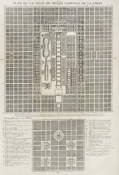 GABRIEL DE MAGALHAES (MAGAILLANS) : Plan de la ville de Pekim capitale de la Chine.  - Asta Arte Antica, Moderna e Contemporanea [parte I] - Associazione Nazionale - Case d'Asta italiane