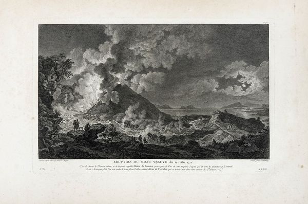 HEINRICH GUTTENBERG : Eruption du mont Vsuve, du 14 Mai 1771.  - Asta Arte Antica, Moderna e Contemporanea [parte I] - Associazione Nazionale - Case d'Asta italiane