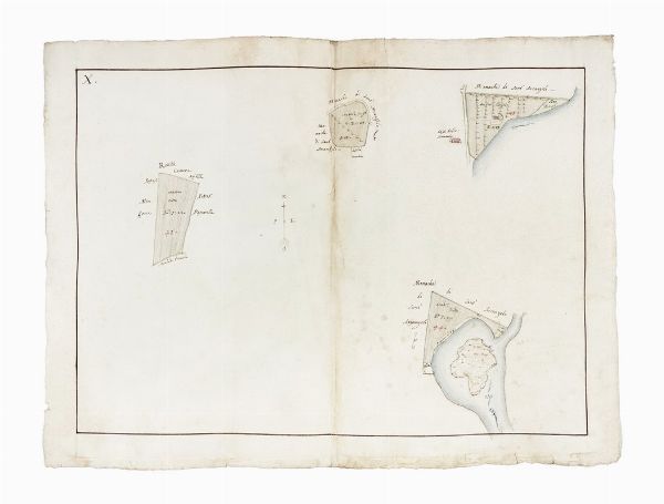 DOMENICO MARIA VIAGGI : Regesto e dieci cabrei della tenuta detta La Cagnona del Marchese Scipione Capponi nel comprensorio savignanese.  - Asta Arte Antica, Moderna e Contemporanea [parte I] - Associazione Nazionale - Case d'Asta italiane