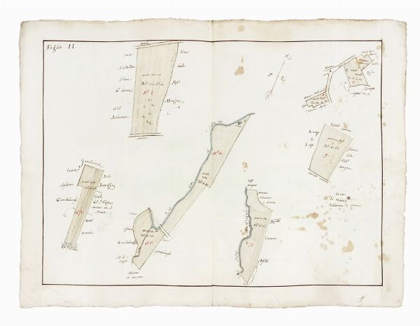 DOMENICO MARIA VIAGGI : Regesto e dieci cabrei della tenuta detta La Cagnona del Marchese Scipione Capponi nel comprensorio savignanese.  - Asta Arte Antica, Moderna e Contemporanea [parte I] - Associazione Nazionale - Case d'Asta italiane