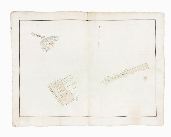 DOMENICO MARIA VIAGGI : Regesto e dieci cabrei della tenuta detta La Cagnona del Marchese Scipione Capponi nel comprensorio savignanese.  - Asta Arte Antica, Moderna e Contemporanea [parte I] - Associazione Nazionale - Case d'Asta italiane