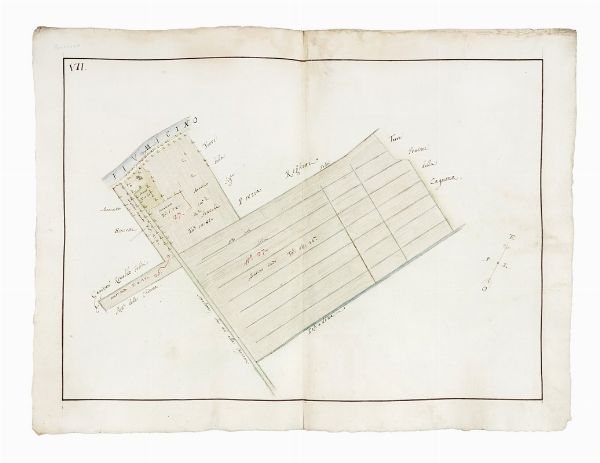 DOMENICO MARIA VIAGGI : Regesto e dieci cabrei della tenuta detta La Cagnona del Marchese Scipione Capponi nel comprensorio savignanese.  - Asta Arte Antica, Moderna e Contemporanea [parte I] - Associazione Nazionale - Case d'Asta italiane