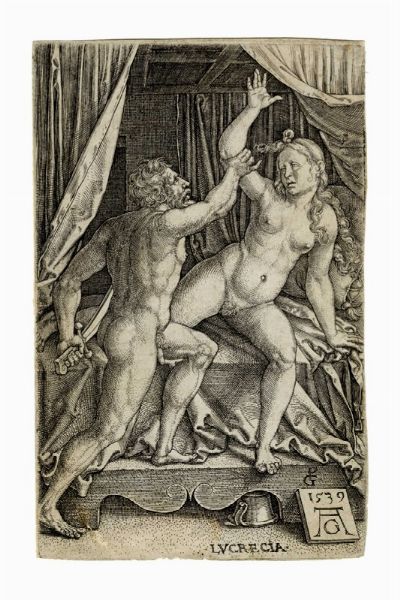 HEINRICH ALDEGREVER : Sesto Tarquinio e Lucrezia.  - Asta Arte Antica, Moderna e Contemporanea [parte I] - Associazione Nazionale - Case d'Asta italiane