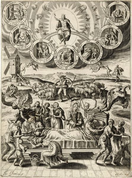 DIRK VOLKERTSZ COORNHERT : Il desiderio tenta l'uomo con il denaro.  - Asta Arte Antica, Moderna e Contemporanea [parte I] - Associazione Nazionale - Case d'Asta italiane