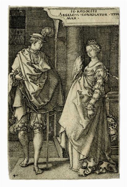 HEINRICH ALDEGREVER : Absalom consola Tamar.  - Asta Arte Antica, Moderna e Contemporanea [parte I] - Associazione Nazionale - Case d'Asta italiane