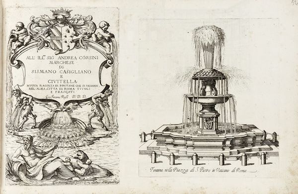 Pietro Ferrerio : Palazzi di Roma de piu celebri architetti disegnati da Pietro Ferrerio pittore et architetto.  - Asta Arte Antica, Moderna e Contemporanea [parte I] - Associazione Nazionale - Case d'Asta italiane