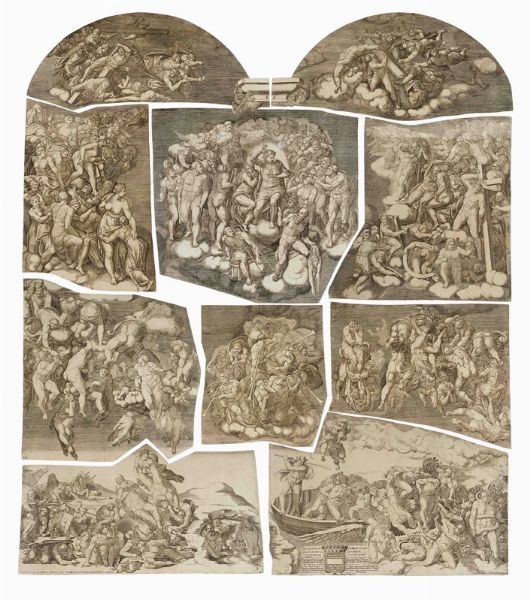 GIORGIO GHISI : Il Giudizio universale.  - Asta Arte Antica, Moderna e Contemporanea [parte I] - Associazione Nazionale - Case d'Asta italiane