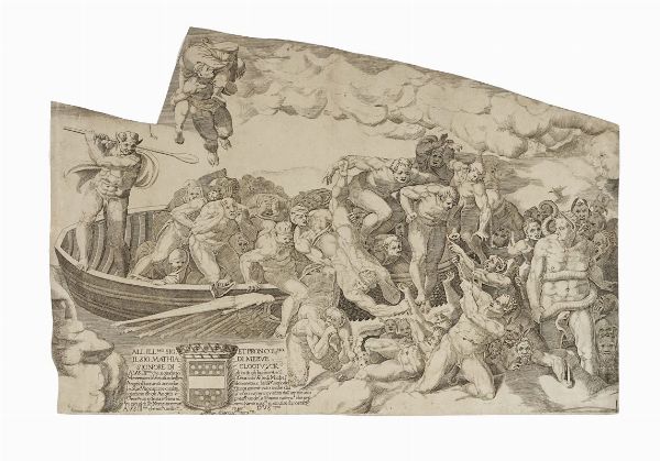 GIORGIO GHISI : Il Giudizio universale.  - Asta Arte Antica, Moderna e Contemporanea [parte I] - Associazione Nazionale - Case d'Asta italiane