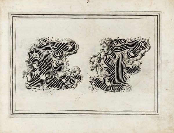 LEOPARDO ANTONOZZI : Album con 26 tavole da De caratteri.  - Asta Arte Antica, Moderna e Contemporanea [parte I] - Associazione Nazionale - Case d'Asta italiane