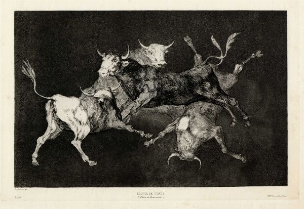 FRANCISCO GOYA Y LUCIENTES : Los Proverbios. Quattro tavole supplementari pubblicate ne L'Art.  - Asta Arte Antica, Moderna e Contemporanea [parte I] - Associazione Nazionale - Case d'Asta italiane