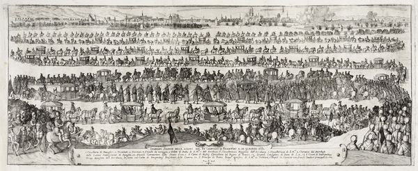 GALEAZZO GUALDO PRIORATO : Ingresso solenne della Maest del Re Leopoldo in Francfort il di 19 Marzo 1658.  - Asta Arte Antica, Moderna e Contemporanea [parte I] - Associazione Nazionale - Case d'Asta italiane