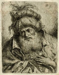 BARTHOLOMUS IGNAZ WEISS - Testa all'orientale.