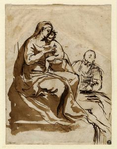 AGOSTINO CARRACCI - Sacra Famiglia.