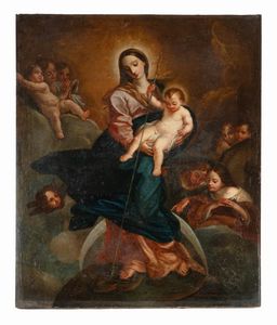 CARLO MARATTA - La Vergine con Ges Bambino che trafigge il serpente (Immacolata Concezione).