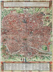 GEORG BRAUN - Antiquae Urbis Romae Imago Accuratiss: ex vetustis monumentis,ex vestigiis videlicet aedificior, moenium, ruinis... in hac tabulam redacta atq. descripta a Pyrrho Ligorio romano...