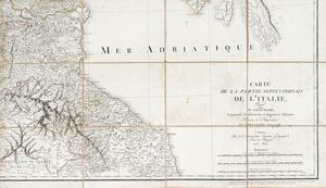 ALEXIS NICOLAS CHAUCHARD - Carte de la partie septentrionale de l?Italie Par M. Cauchard Capitaine d'Infanterie et Ingnieur Militaire Revue et Augmente Par Dezauche Gographe.