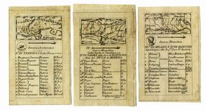 AGOSTINO DA RABATTA - Du. di Milano, e D. di Mantova Appartengono alla Aug:ma casa d'Austria / Governo Monarchico Gallia Togata, et Cispadana, ora D.di Parma  della Casa di Borbone e Stati del Duca di Modena / Governo Aristocratico R.a di Venezia o Gallia Transpadana.