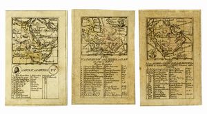 AGOSTINO DA RABATTA - Carta II dell'Affrica / R. di Farsistan antic.e Persia, et Elam del proprio Soffi. Regno Dispotico / Le tre Arabie o Regni Baraab, Beriara, et Aiman , di diversi Emir e Califfi, Tributari della Porta.