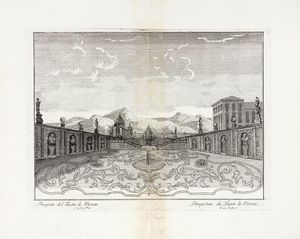 MARC'ANTONIO DAL RE : Ville di Delizia o Siano Palaggi Camparecci nello Stato di Milano Divise in Sei Tomi Con espressevi le Piante, e diverse Vedute delle medesime Incise e stampate da Marc'Antonio Dal Re bolognese. Tomo Primo.  - Asta Arte Antica, Moderna e Contemporanea [parte I] - Associazione Nazionale - Case d'Asta italiane