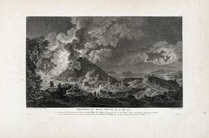 HEINRICH GUTTENBERG - Eruption du mont Vsuve, du 14 Mai 1771.