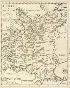 ADAM OLEARIUS (OEHLSCHLAEGER) - Carte de Moscovie.