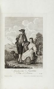 SECONDO BIANCHI : Raccolta di varie vestiture che costumano nelle citt, terre e paesi in provincie [sic] diverse del Regno di Napoli. Parte I (Parte II).  - Asta Arte Antica, Moderna e Contemporanea [parte I] - Associazione Nazionale - Case d'Asta italiane