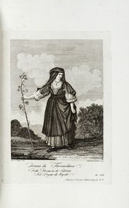 SECONDO BIANCHI : Raccolta di varie vestiture che costumano nelle citt, terre e paesi in provincie [sic] diverse del Regno di Napoli. Parte I (Parte II).  - Asta Arte Antica, Moderna e Contemporanea [parte I] - Associazione Nazionale - Case d'Asta italiane