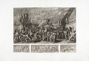 Luigi Ademollo : Gli spettacoli della antica Roma. Invenzioni pittoriche del professore Luigi Ademollo. Collezione terza.  - Asta Arte Antica, Moderna e Contemporanea [parte I] - Associazione Nazionale - Case d'Asta italiane