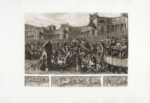 Luigi Ademollo : Gli spettacoli della antica Roma. Invenzioni pittoriche del professore Luigi Ademollo. Collezione terza.  - Asta Arte Antica, Moderna e Contemporanea [parte I] - Associazione Nazionale - Case d'Asta italiane