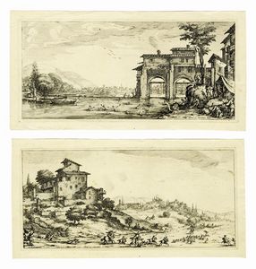 Jacques Callot : Diverse vedute designate in Fiorenza / Per Jacopo Callott.  - Asta Arte Antica, Moderna e Contemporanea [parte I] - Associazione Nazionale - Case d'Asta italiane