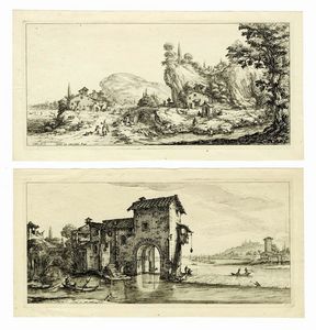 Jacques Callot : Diverse vedute designate in Fiorenza / Per Jacopo Callott.  - Asta Arte Antica, Moderna e Contemporanea [parte I] - Associazione Nazionale - Case d'Asta italiane