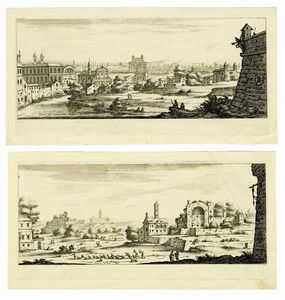 Jacques Callot : Diverse vedute designate in Fiorenza / Per Jacopo Callott.  - Asta Arte Antica, Moderna e Contemporanea [parte I] - Associazione Nazionale - Case d'Asta italiane