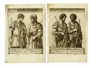 ANTONIO CARIOLA : Dodici tavole da Ritratti de ser.mi Principi D?Este sig.ri di Ferrara con l?aggionta de loro fatti pi memorabili ridotti in sommario.  - Asta Arte Antica, Moderna e Contemporanea [parte I] - Associazione Nazionale - Case d'Asta italiane