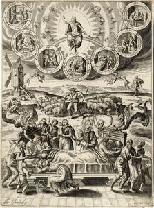 DIRK VOLKERTSZ COORNHERT - Il desiderio tenta l'uomo con il denaro.