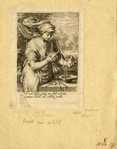 DIRK VOLKERTSZ COORNHERT : Il desiderio tenta l'uomo con il denaro.  - Asta Arte Antica, Moderna e Contemporanea [parte I] - Associazione Nazionale - Case d'Asta italiane