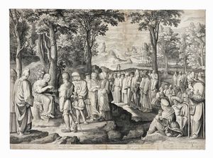 NICOLAES DE BRUYN - La predica del Battista.