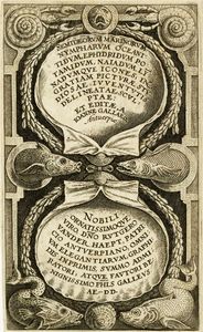 PHILIPS GALLE - Semideorum marinorum amnicorumque sigillariae imagines perelegantes / Semideorum marinorum nympharum Oceanitidum, Ephydridum potamidum, naiadum. Lynadumque icones, in gratiam picturae studiosae iuventutis delineatae sculptae:et editae...