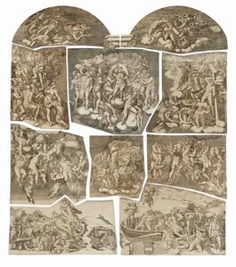 GIORGIO GHISI : Il Giudizio universale.  - Asta Arte Antica, Moderna e Contemporanea [parte I] - Associazione Nazionale - Case d'Asta italiane