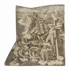 GIORGIO GHISI : Il Giudizio universale.  - Asta Arte Antica, Moderna e Contemporanea [parte I] - Associazione Nazionale - Case d'Asta italiane