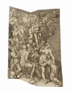 GIORGIO GHISI : Il Giudizio universale.  - Asta Arte Antica, Moderna e Contemporanea [parte I] - Associazione Nazionale - Case d'Asta italiane