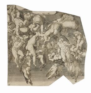 GIORGIO GHISI : Il Giudizio universale.  - Asta Arte Antica, Moderna e Contemporanea [parte I] - Associazione Nazionale - Case d'Asta italiane