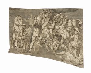 GIORGIO GHISI : Il Giudizio universale.  - Asta Arte Antica, Moderna e Contemporanea [parte I] - Associazione Nazionale - Case d'Asta italiane
