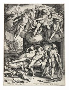 HENDRIK GOLTZIUS - Marte e Venere sorpresi da Vulcano.