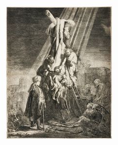 REMBRANDT HARMENSZOON VAN RIJN - La grande deposizione dalla croce.