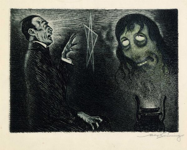 MAX BRNING : Lotto composto di 2 incisioni.  - Asta Arte Antica, Moderna e Contemporanea [parte II] - Associazione Nazionale - Case d'Asta italiane