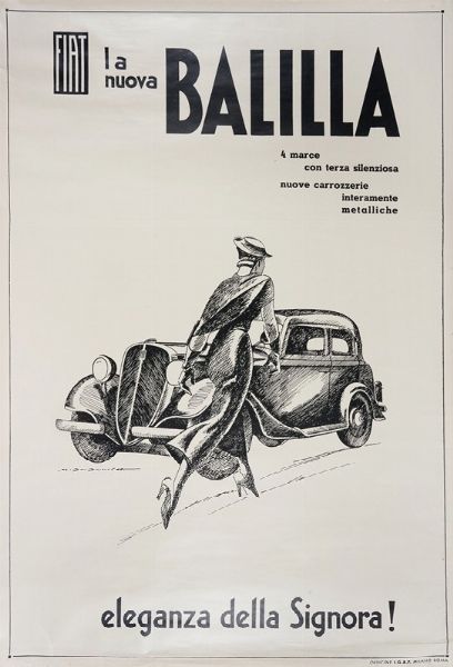 Marcello Dudovich : La nuova Balilla.  - Asta Arte Antica, Moderna e Contemporanea [parte II] - Associazione Nazionale - Case d'Asta italiane